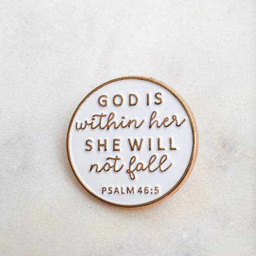forth + WAYNE She Will Not Fall hat pin