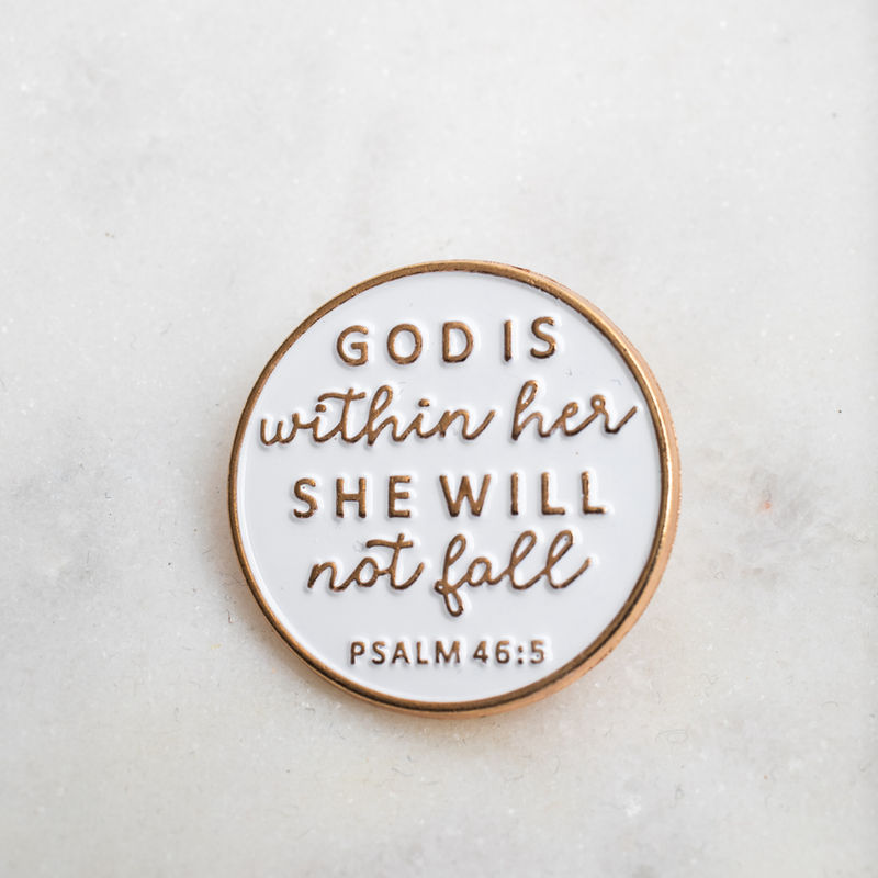 forth + WAYNE She Will Not Fall hat pin