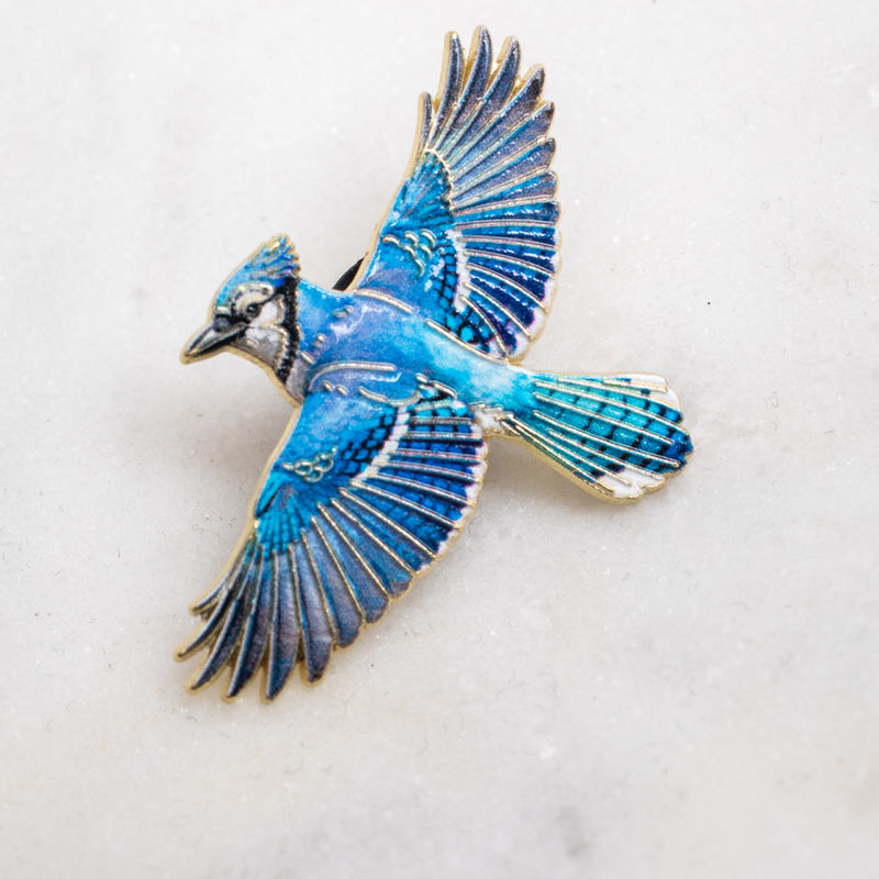 forth + WAYNE Blue Jay hat pin