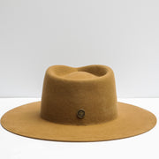 The Heritage camel fedora front view